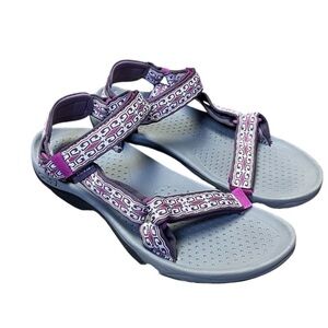 Teva Hurricane 6577 Hybrid Hiking Water Trail Sandals Womens 9 Purple Gray